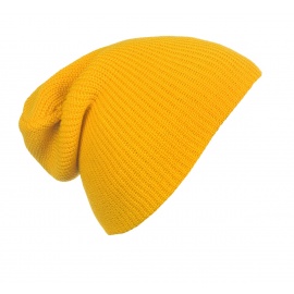 Męska czapka bezszwowa beanie 3w1 Tony - żółta